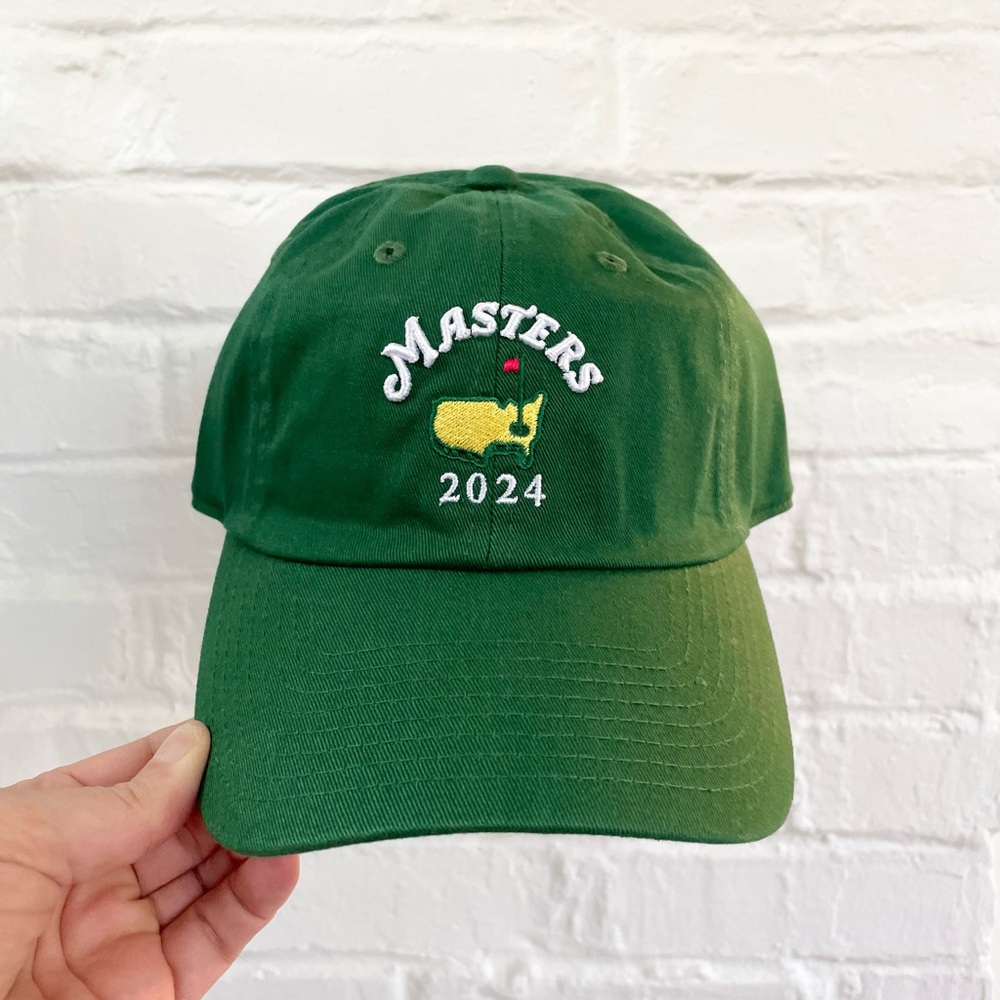 NEW! Authentic Masters 2024 baseball hat / golf cap in classic Masters Green.